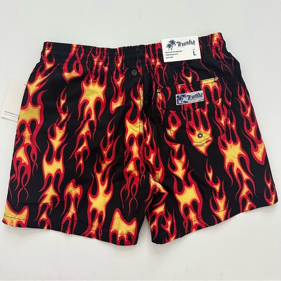 Trunks Surf & Swim Co Sano Short Flame Print Size L Men - Picture 9 of 14